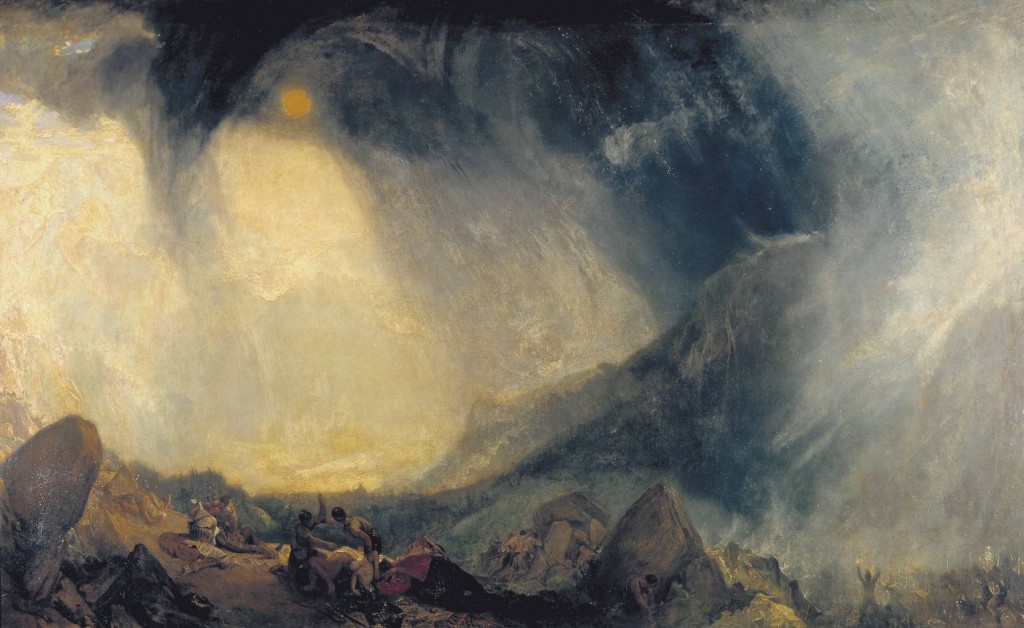 Snow Storm: Hannibal and his Army Crossing the Alps exhibited 1812 by Joseph Mallord William Turner 1775-1851