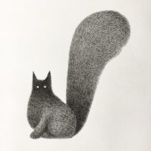 fluffy-black-cat-ink-drawings-kamwei-fong-18